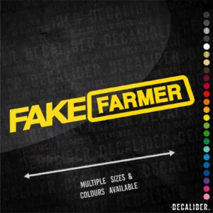 Fake Farmer Sticker