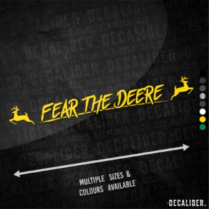 Fear the Deere with Deere Both Sides Sticker