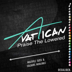Vatican Van Aaken Meme 2 Tone Sticker