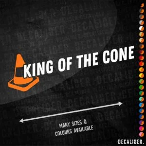 King of the Cone Long 2 Tone Sticker