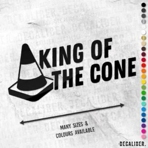 King of the Cone Tall Sticker
