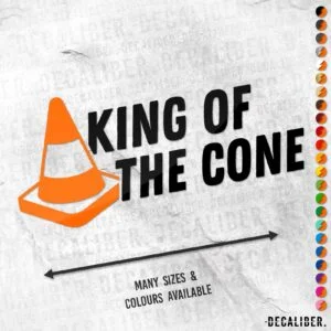King of the Cone Tall 2 Tone Sticker