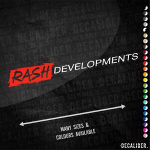 Rash Developments Long 2 Tone Sticker