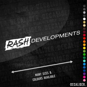 Rash Developments Long Sticker