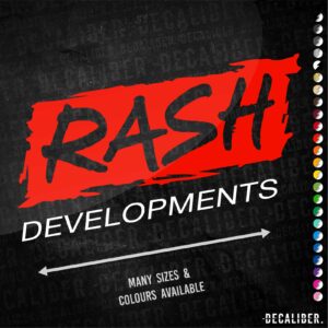 Rash Developments Tall 2 Tone Sticker