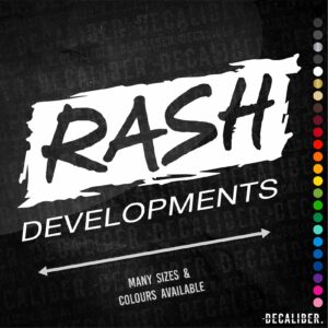 Rash Developments Tall Sticker